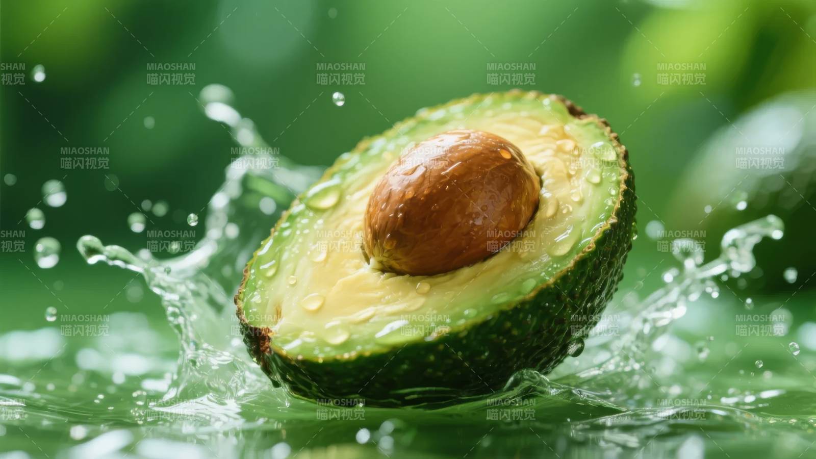 牛油果水花飞溅图片
