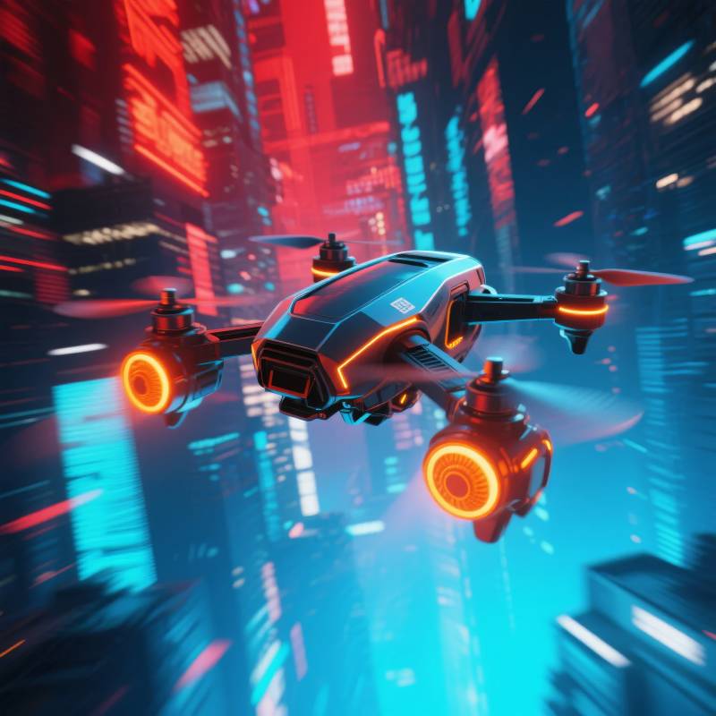 未来都市飞行器图片