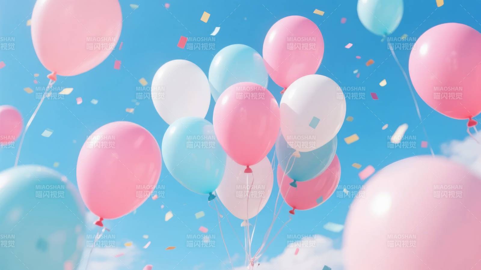 气球飘舞 欢庆时刻图片