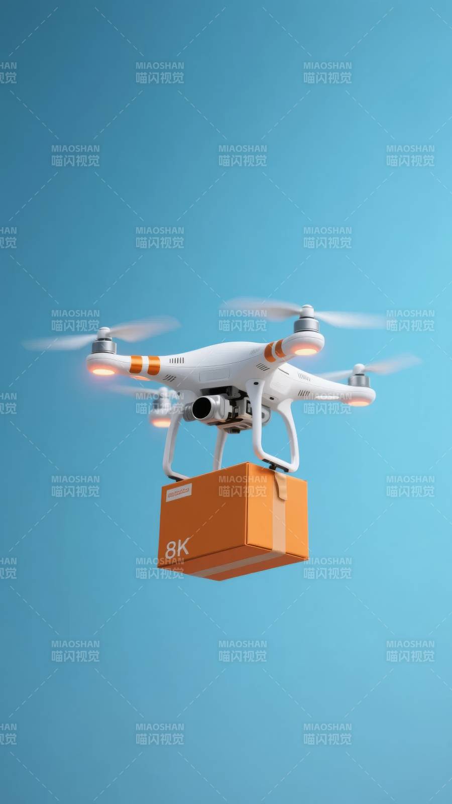 无人机送包裹图片