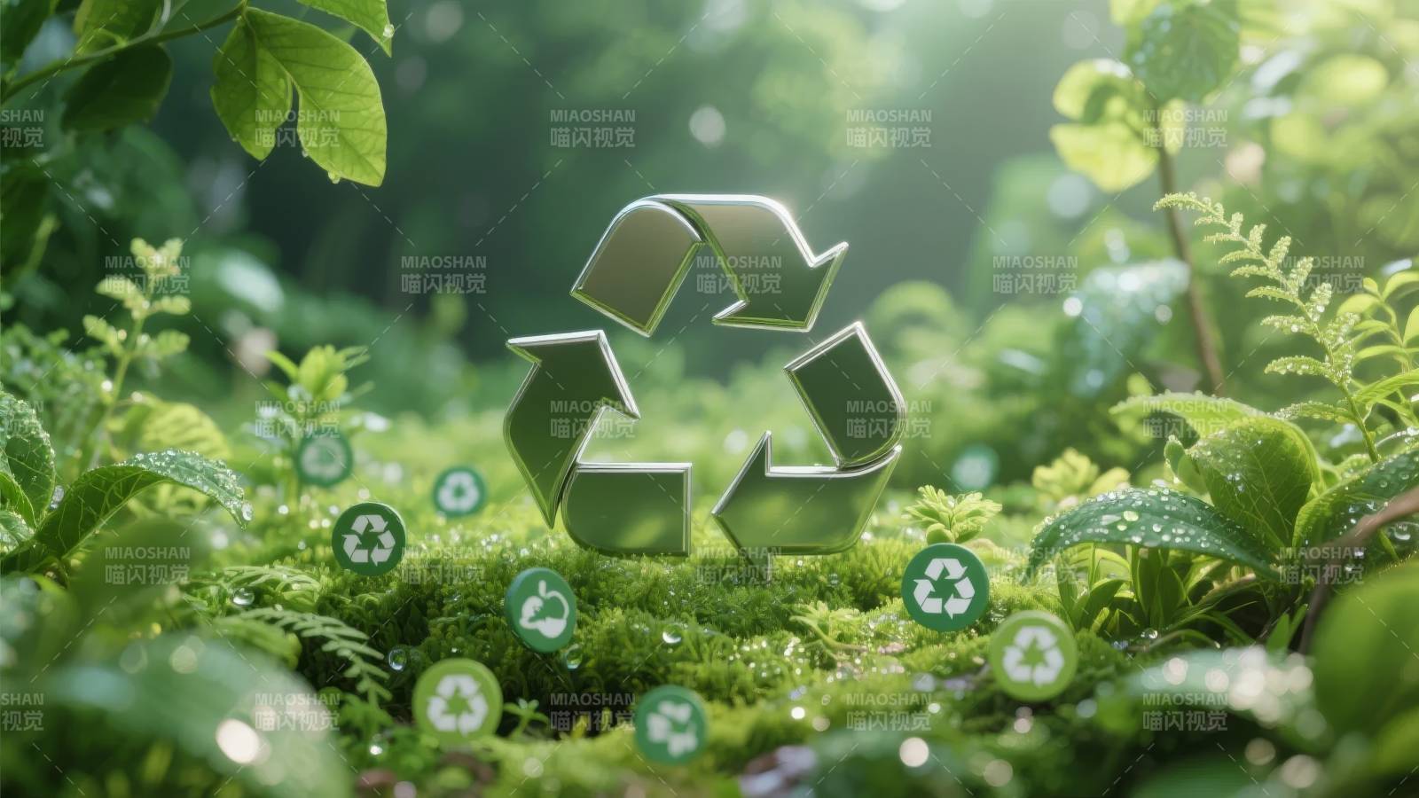绿色循环 自然共生图片