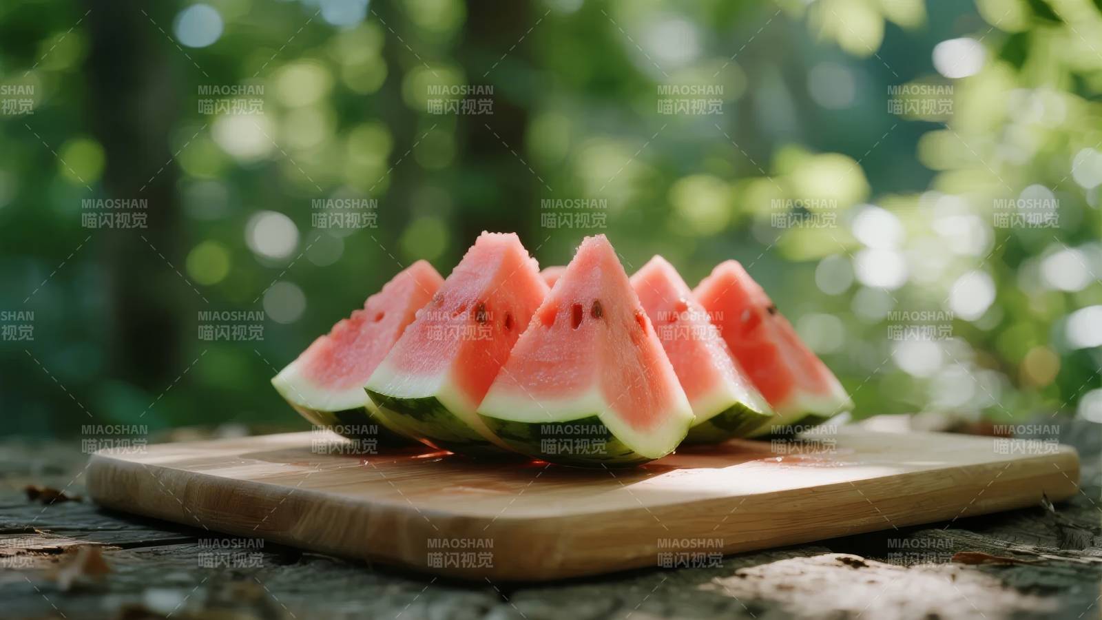西瓜切片 夏日清凉图片