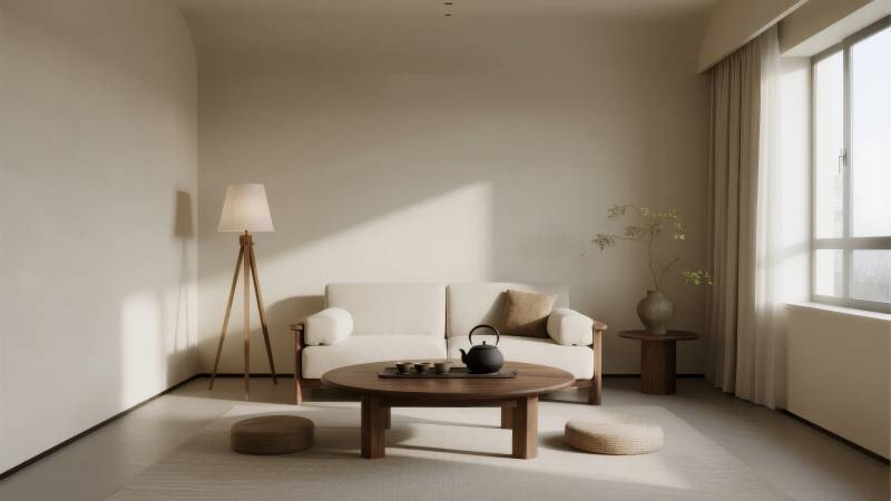 简约日式客厅图片