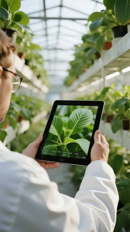 智能温室植物监测图片