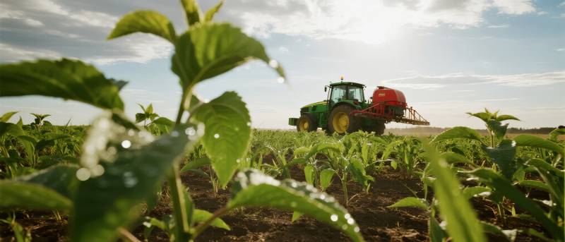 田园耕作景象图片