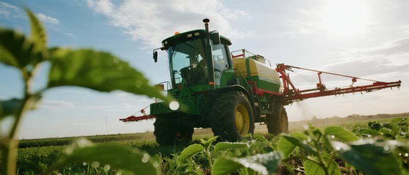 田园耕作景象图片