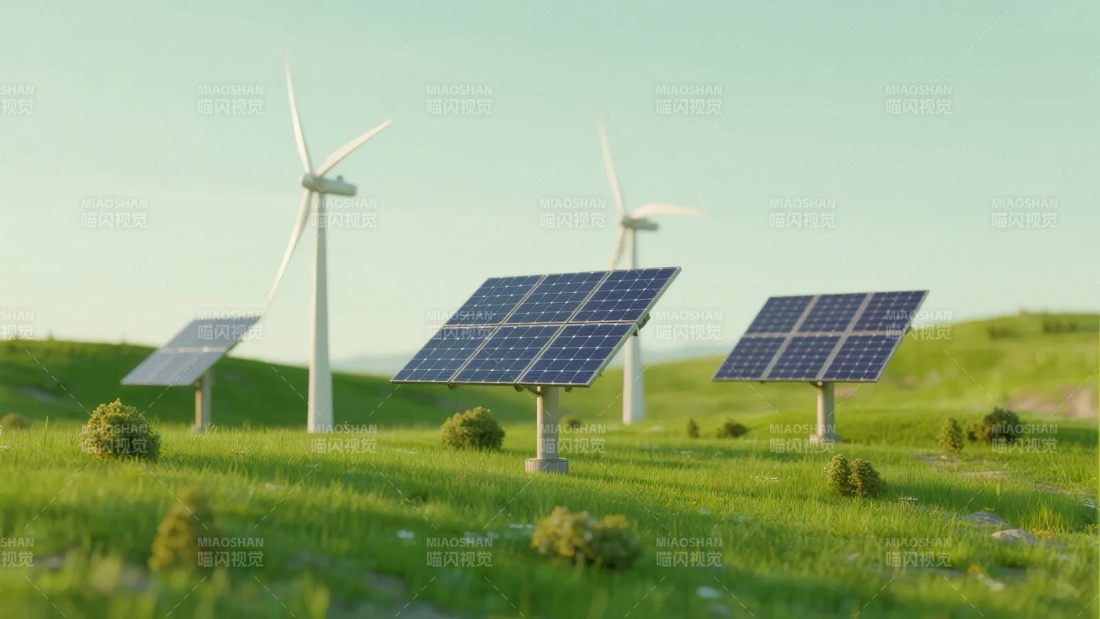 绿色能源风光图片
