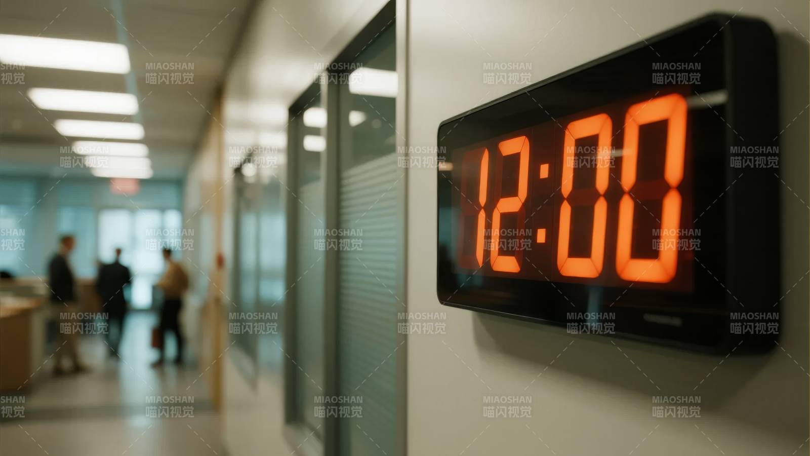 办公室电子时钟显示图片
