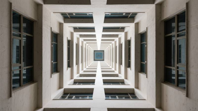 无限延伸的走廊图片