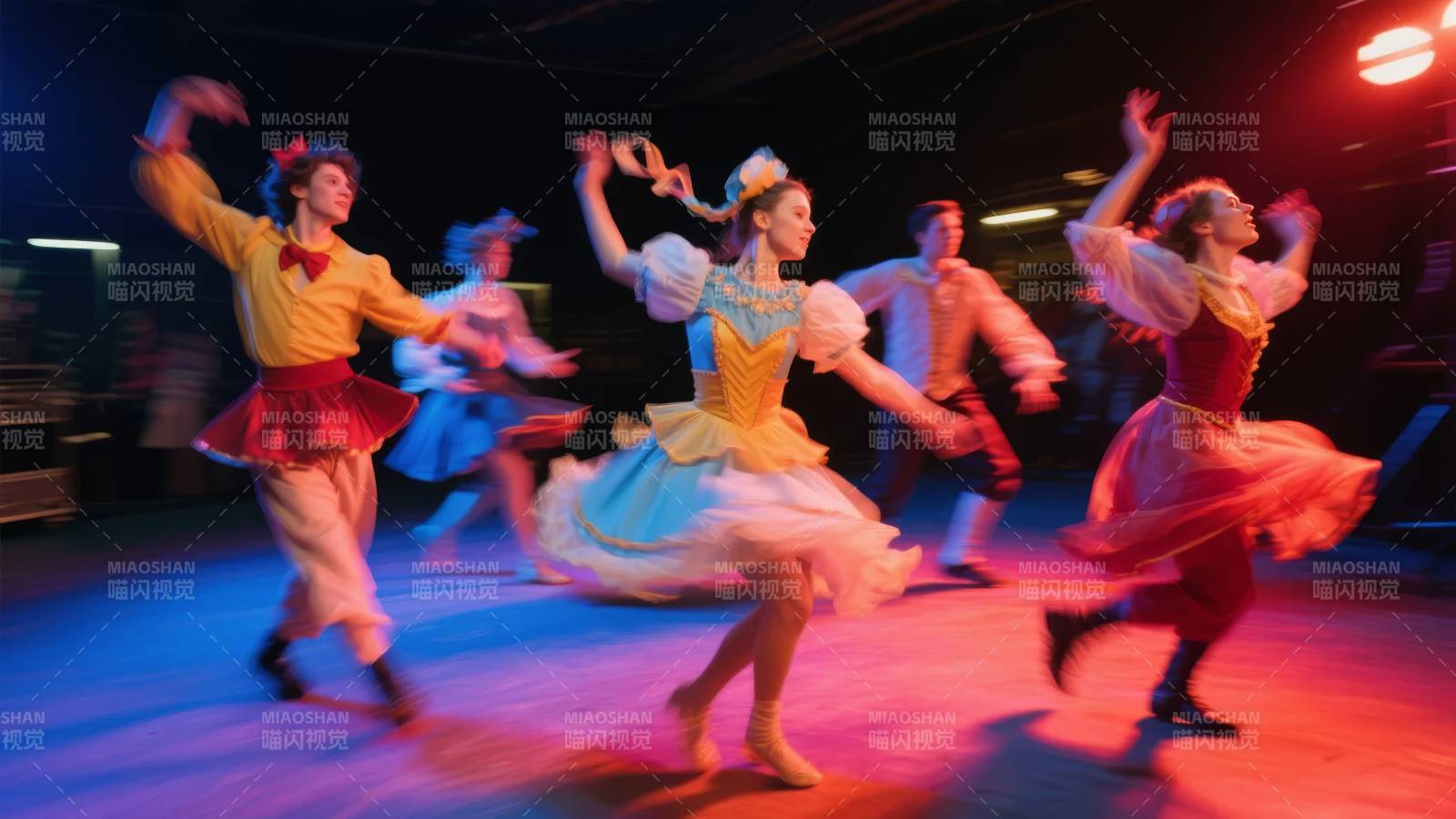 芭蕾舞者翩翩起舞图片