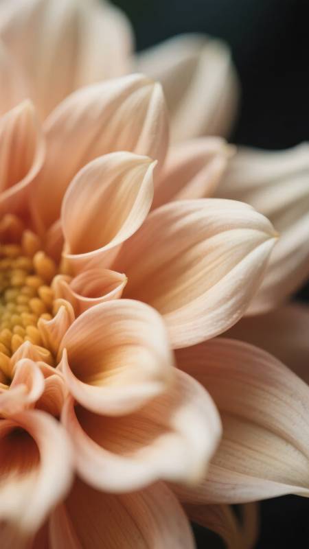 柔粉花蕊绽放图片