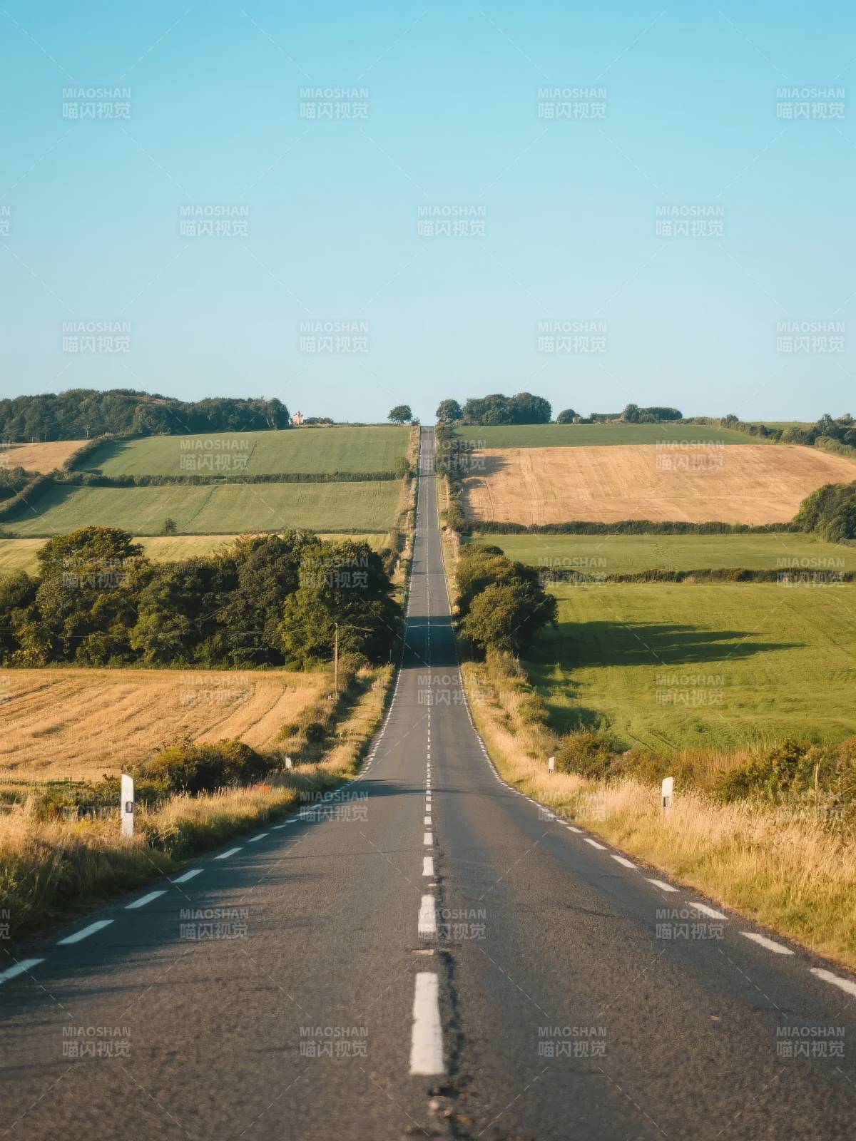 乡间公路延伸远方图片