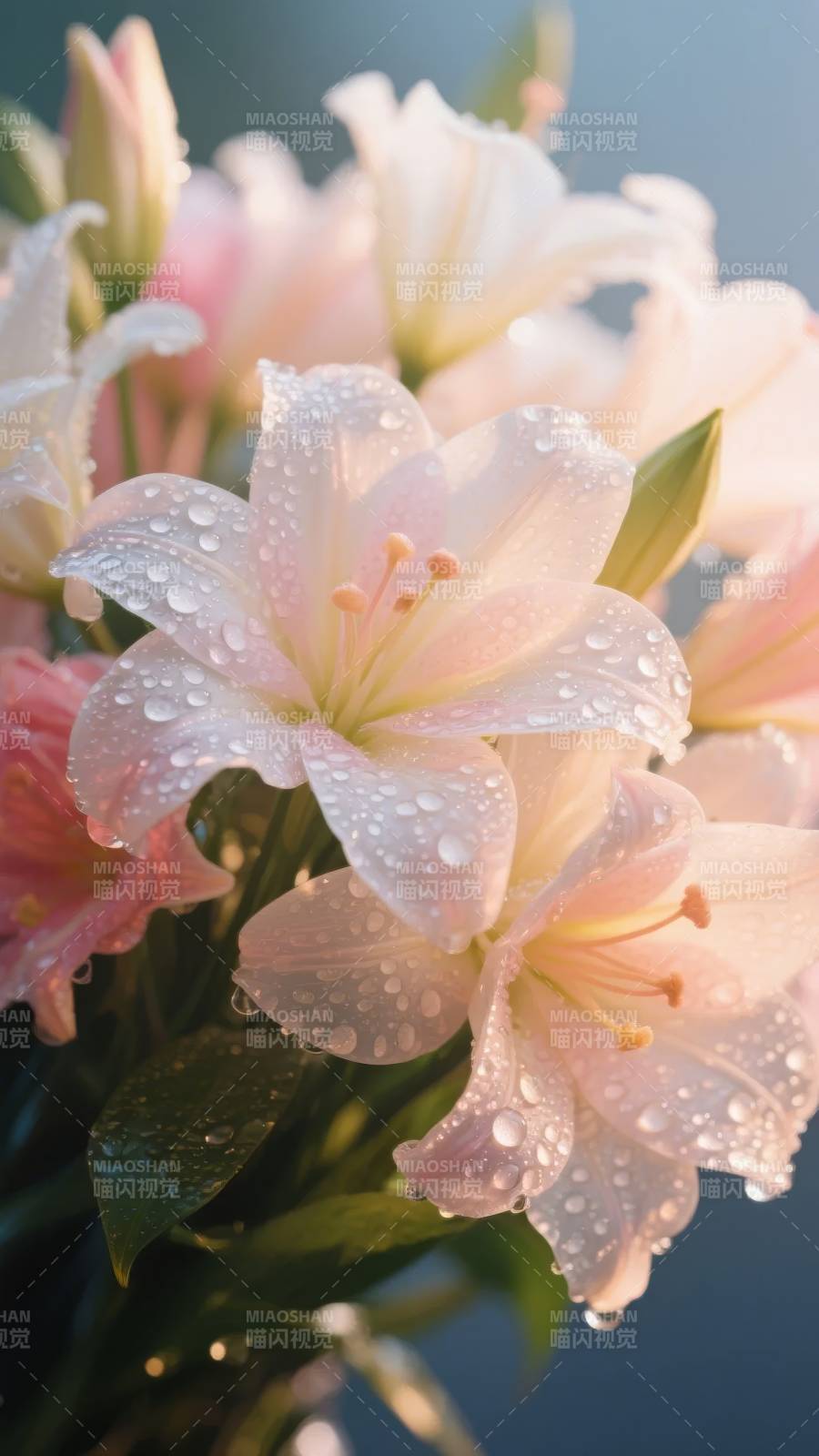 晨露绽放的优雅图片