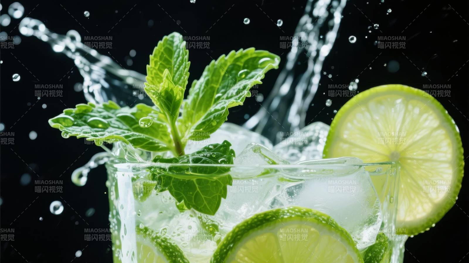 清凉薄荷柠檬饮图片