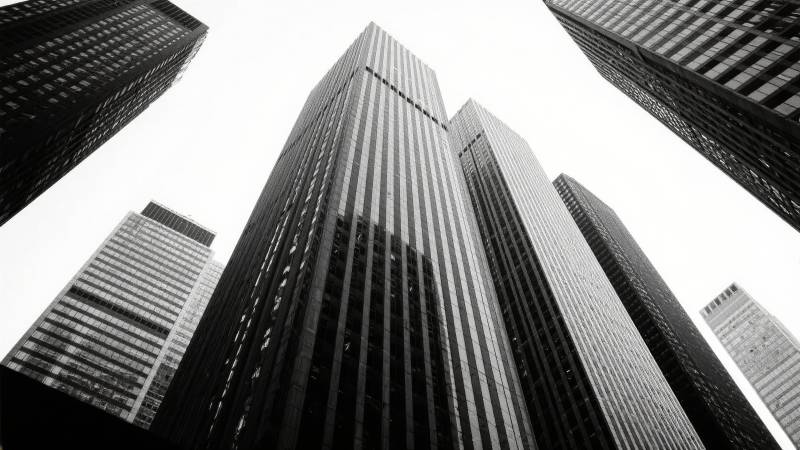 都市摩天楼影图片