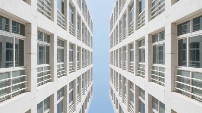 现代建筑对称之美图片