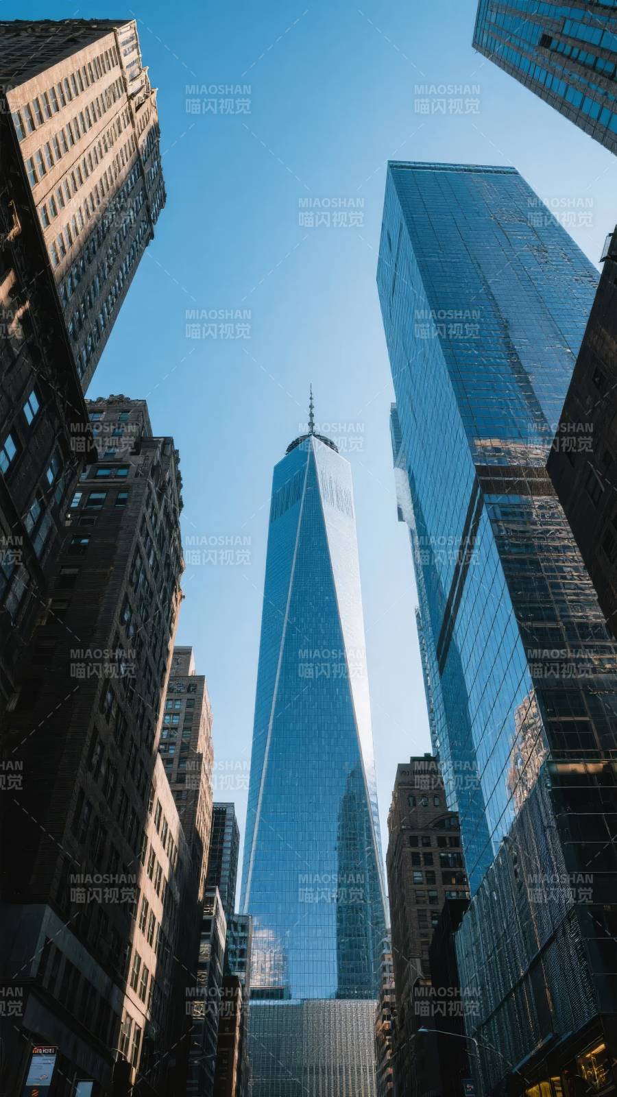 摩天大楼仰望图图片