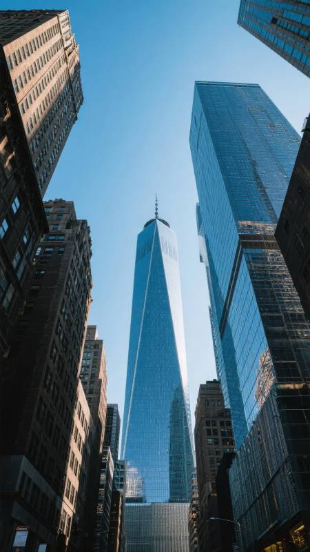 摩天大楼仰望图图片