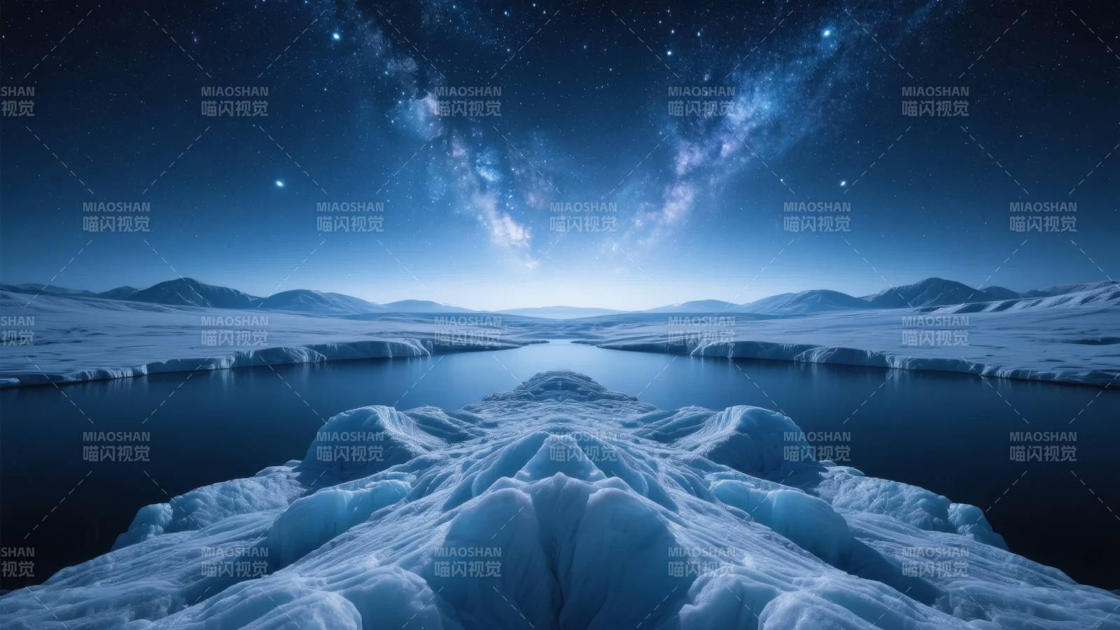 极地星河夜景图片