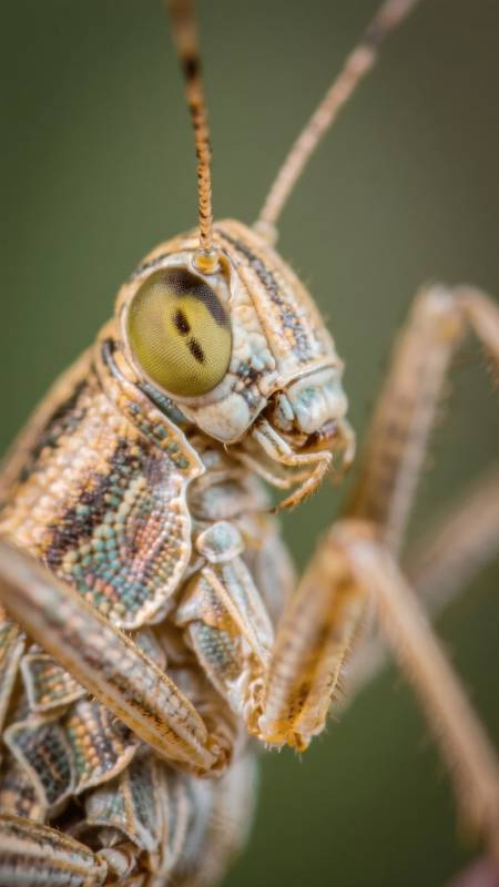 蝗虫特写图片