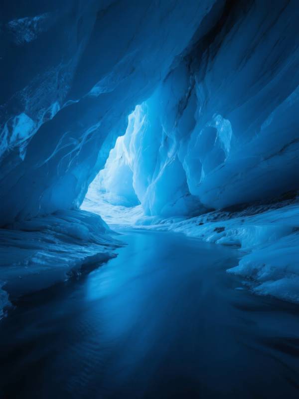 冰洞幽蓝秘境图片