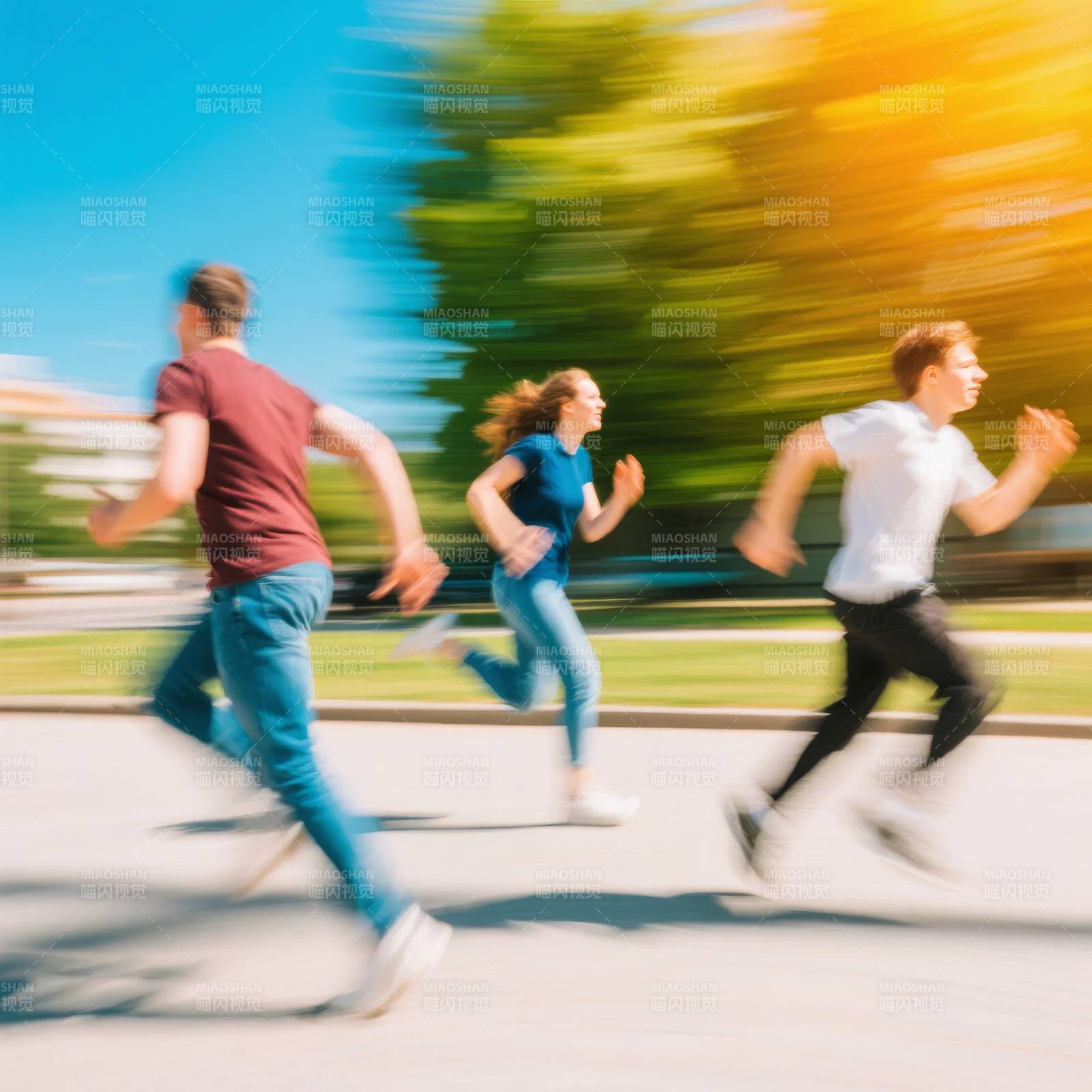 奔跑的青春图片