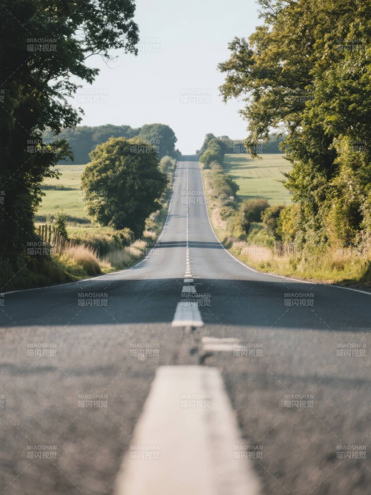 乡间公路延伸远方图片