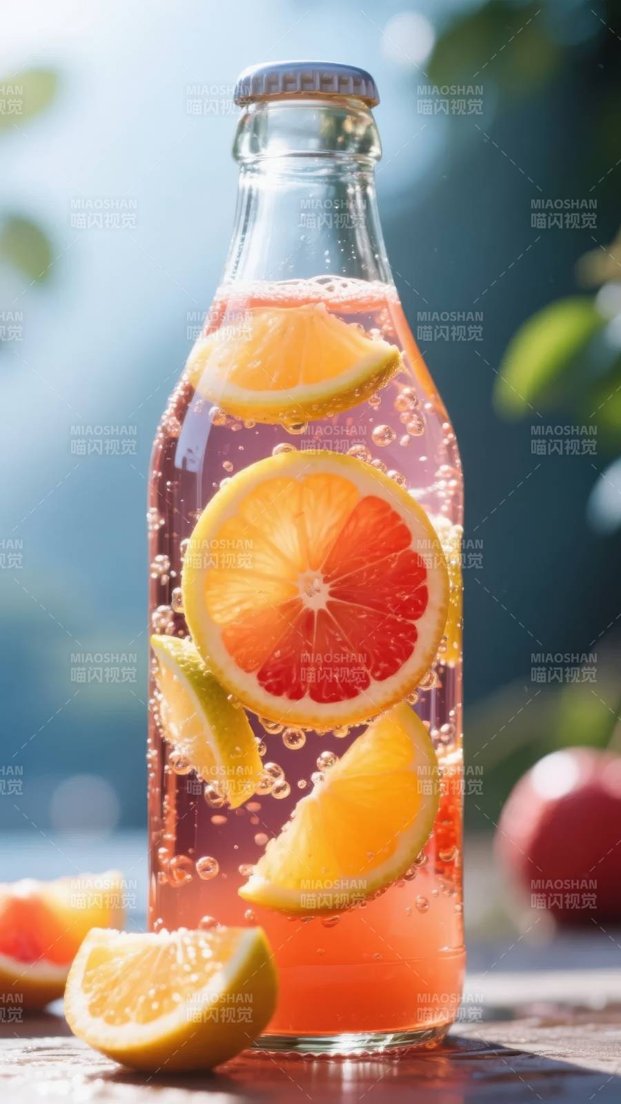 橙香气泡水图片