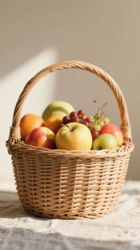 果篮静物图片