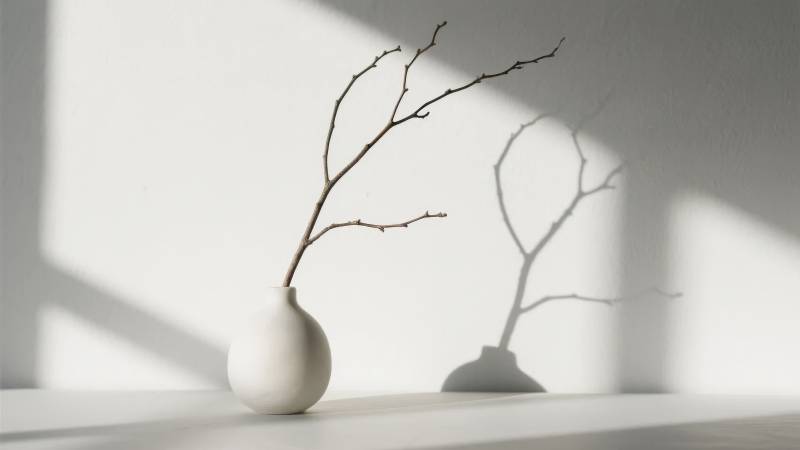 光影枝影静谧美图片