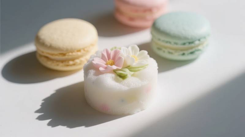 花饰甜点 色彩缤纷图片