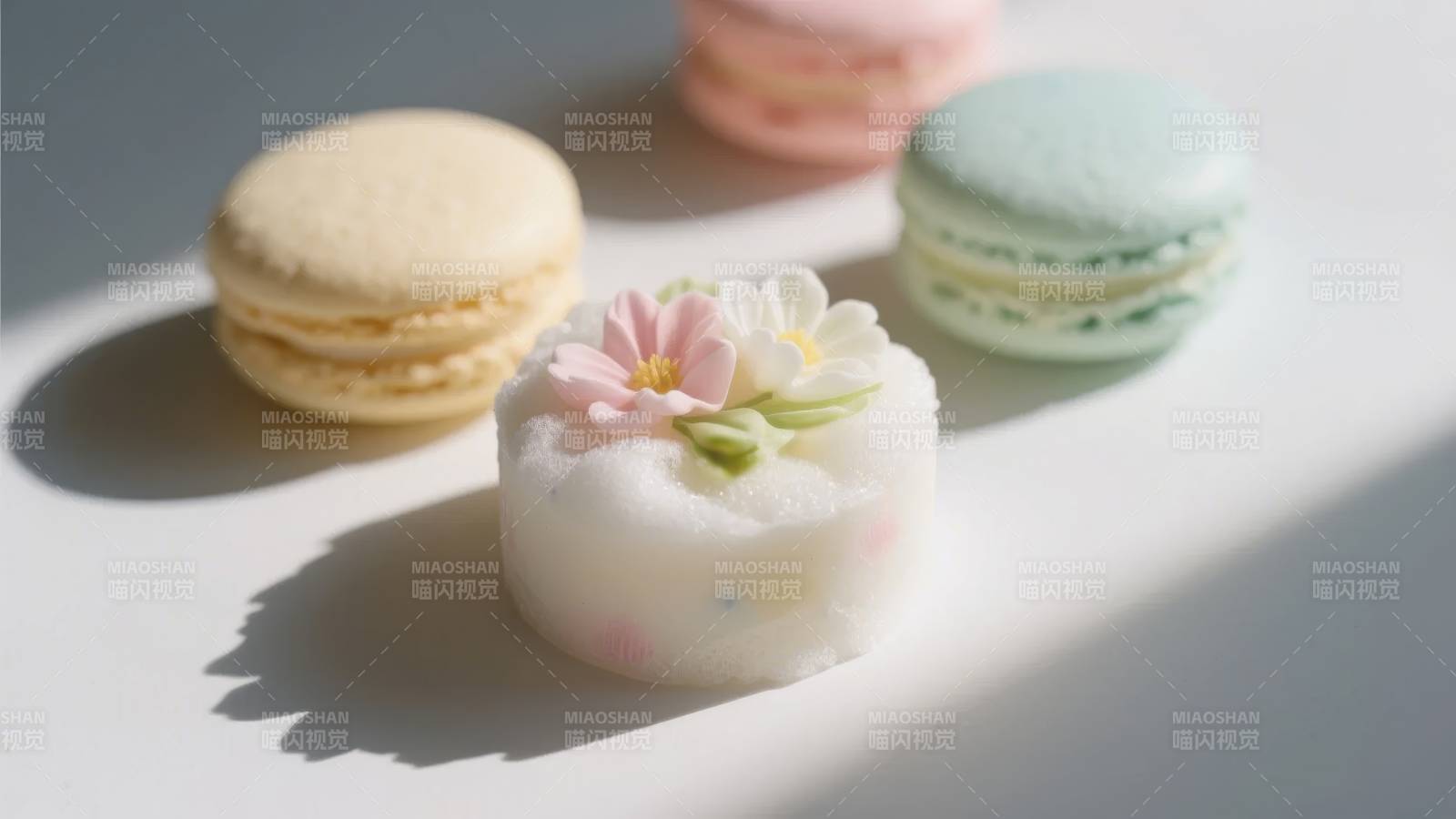 花饰甜点 色彩缤纷图片