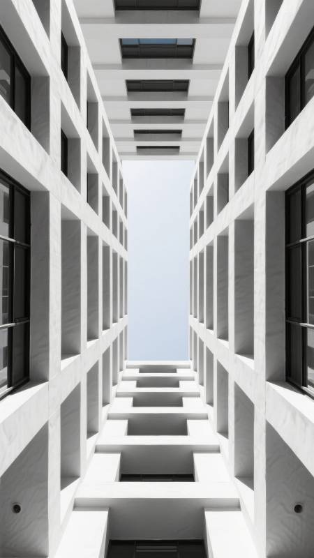 现代建筑的几何之美图片