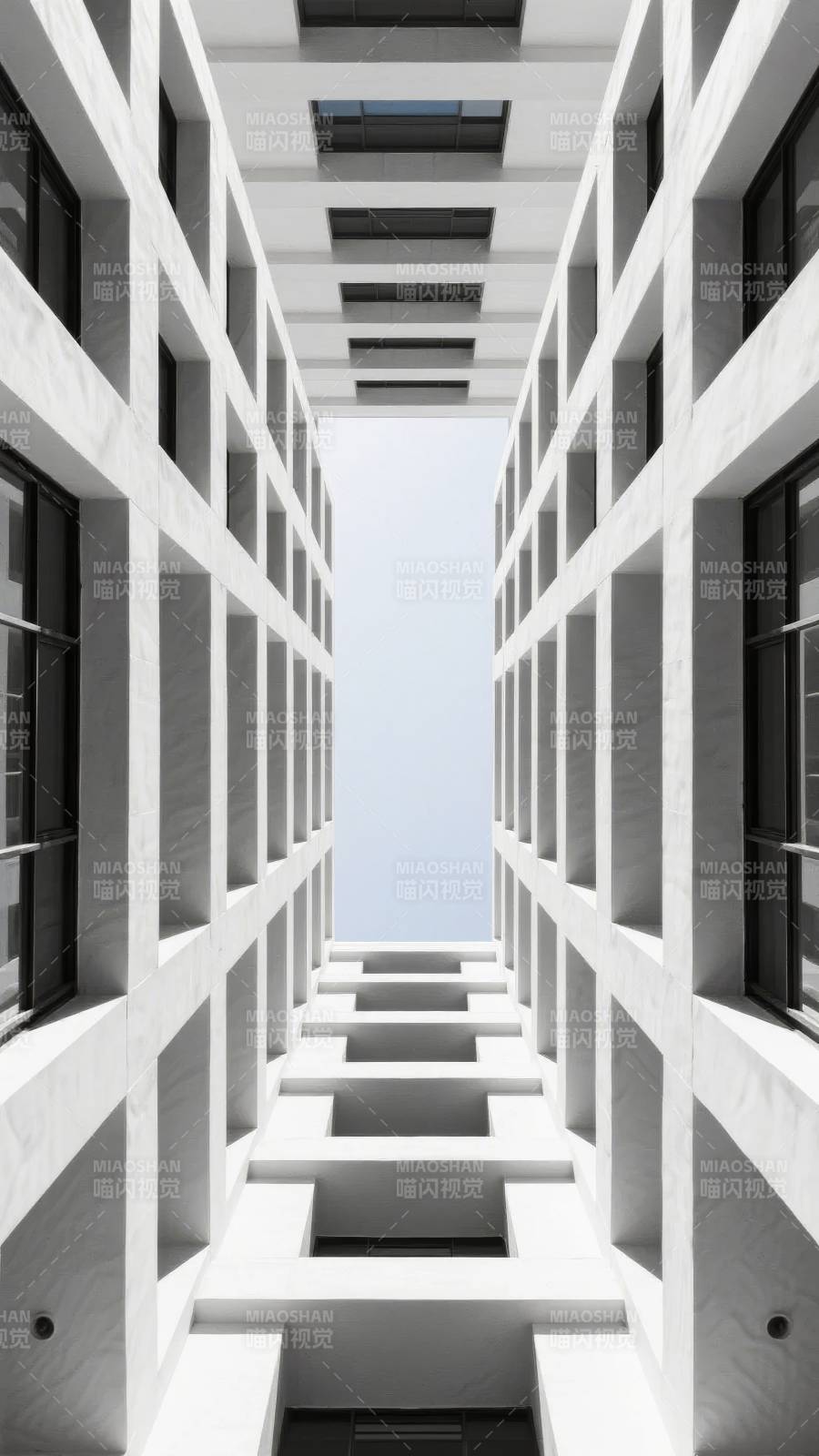 现代建筑的几何之美图片