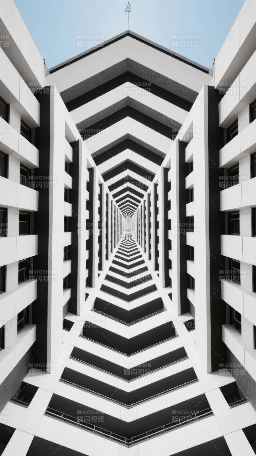 几何建筑的视觉迷宫图片