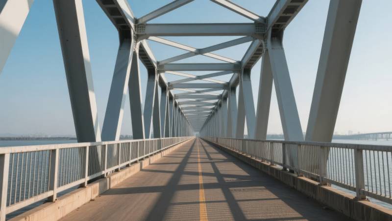 桥上风景如画图片