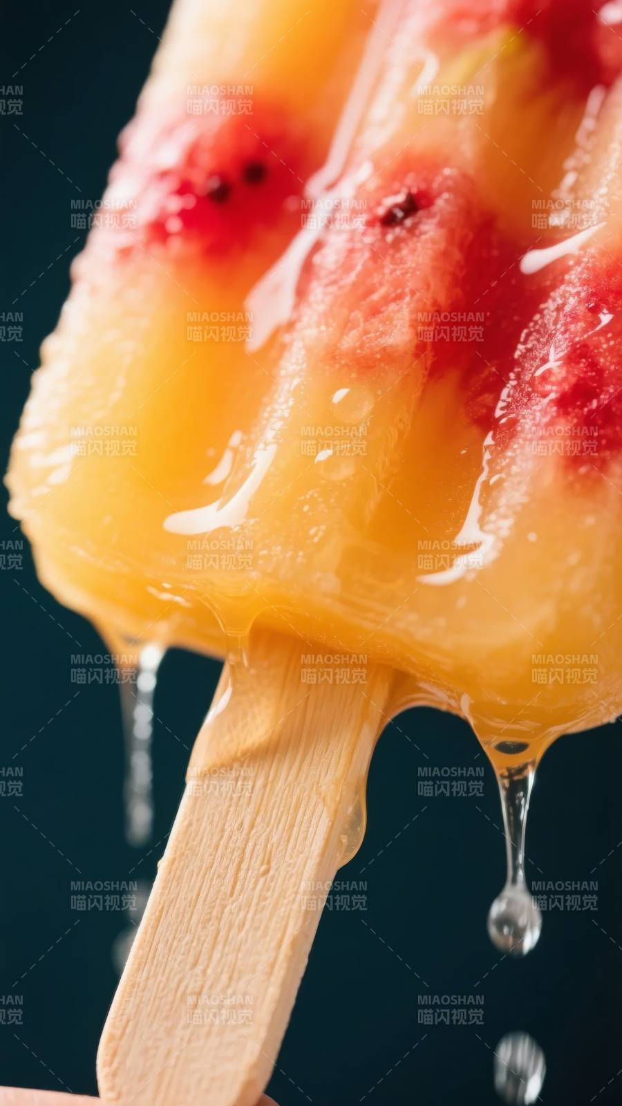 夏日冰爽果味棒冰图片