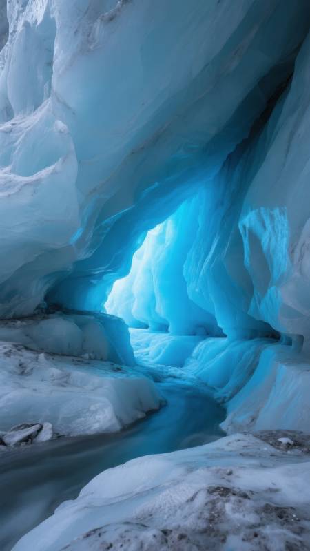冰洞幽蓝秘境图片