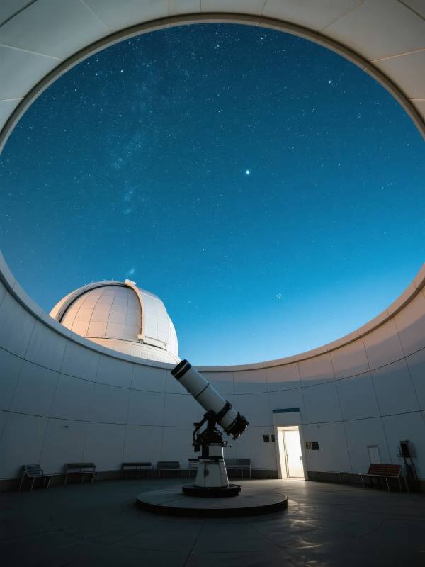 星空下的天文台图片
