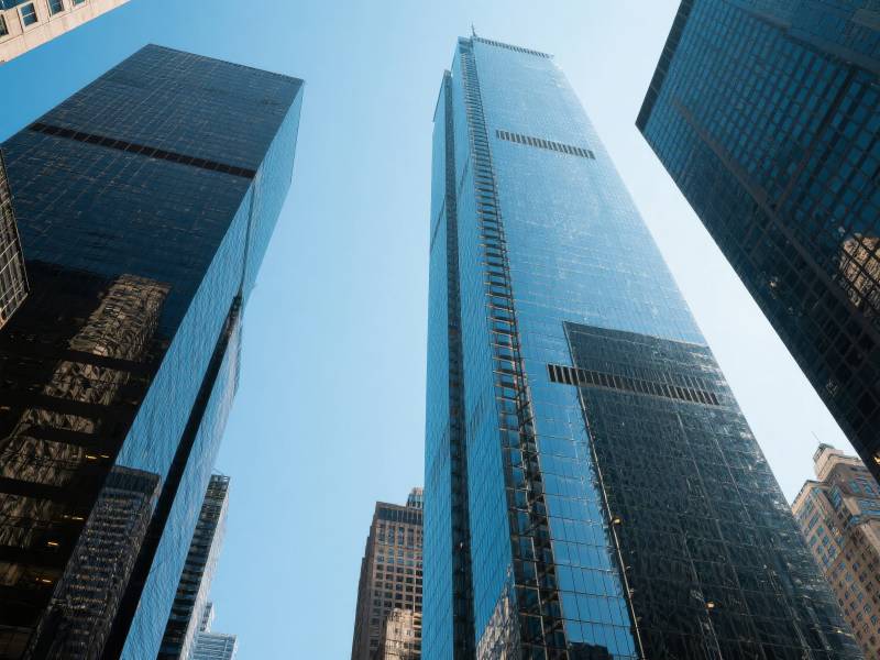 摩天大楼仰望图图片