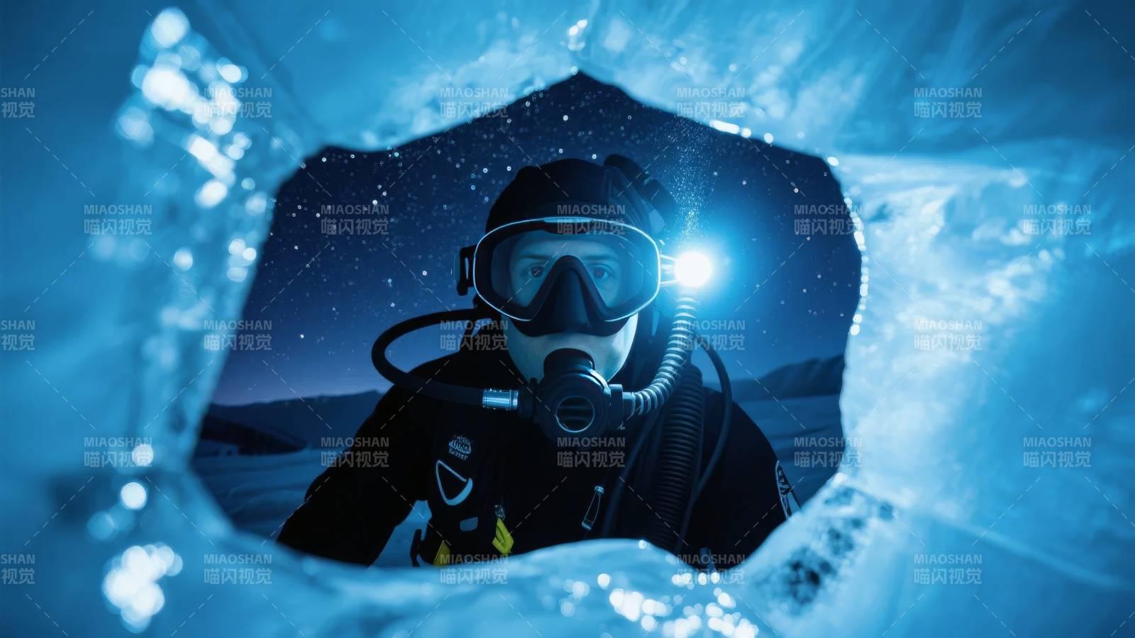 冰下潜水探秘图片