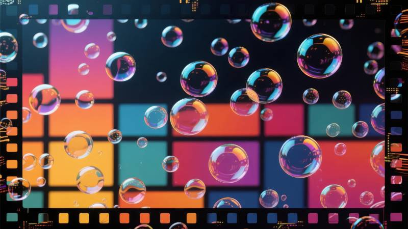 彩色泡泡幻影图片