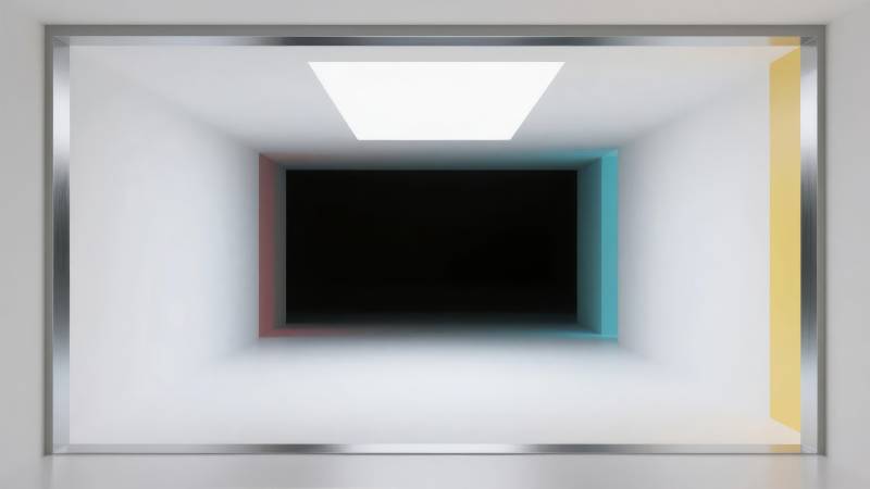 几何光影隧道图片