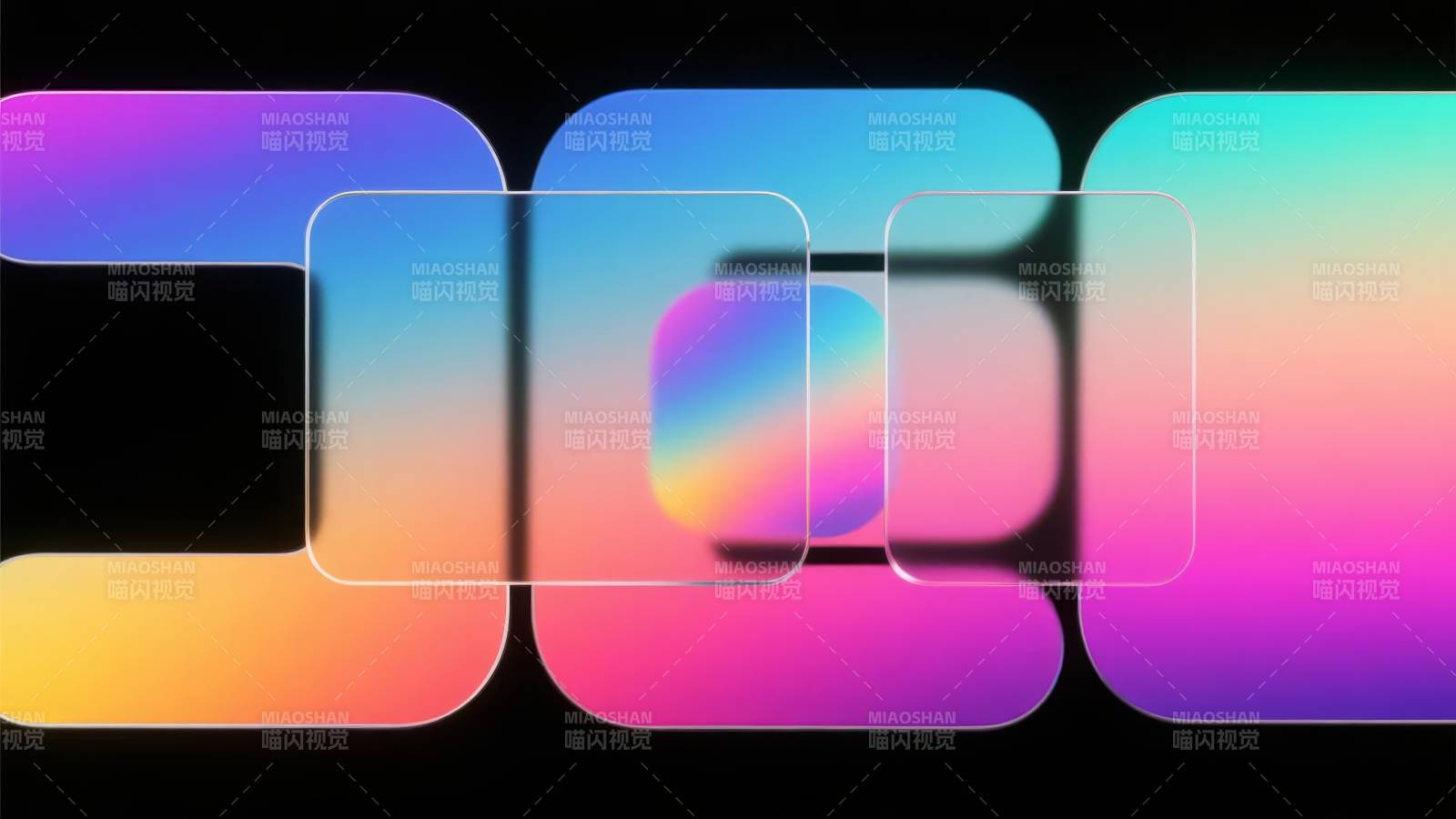 渐变方块艺术图片