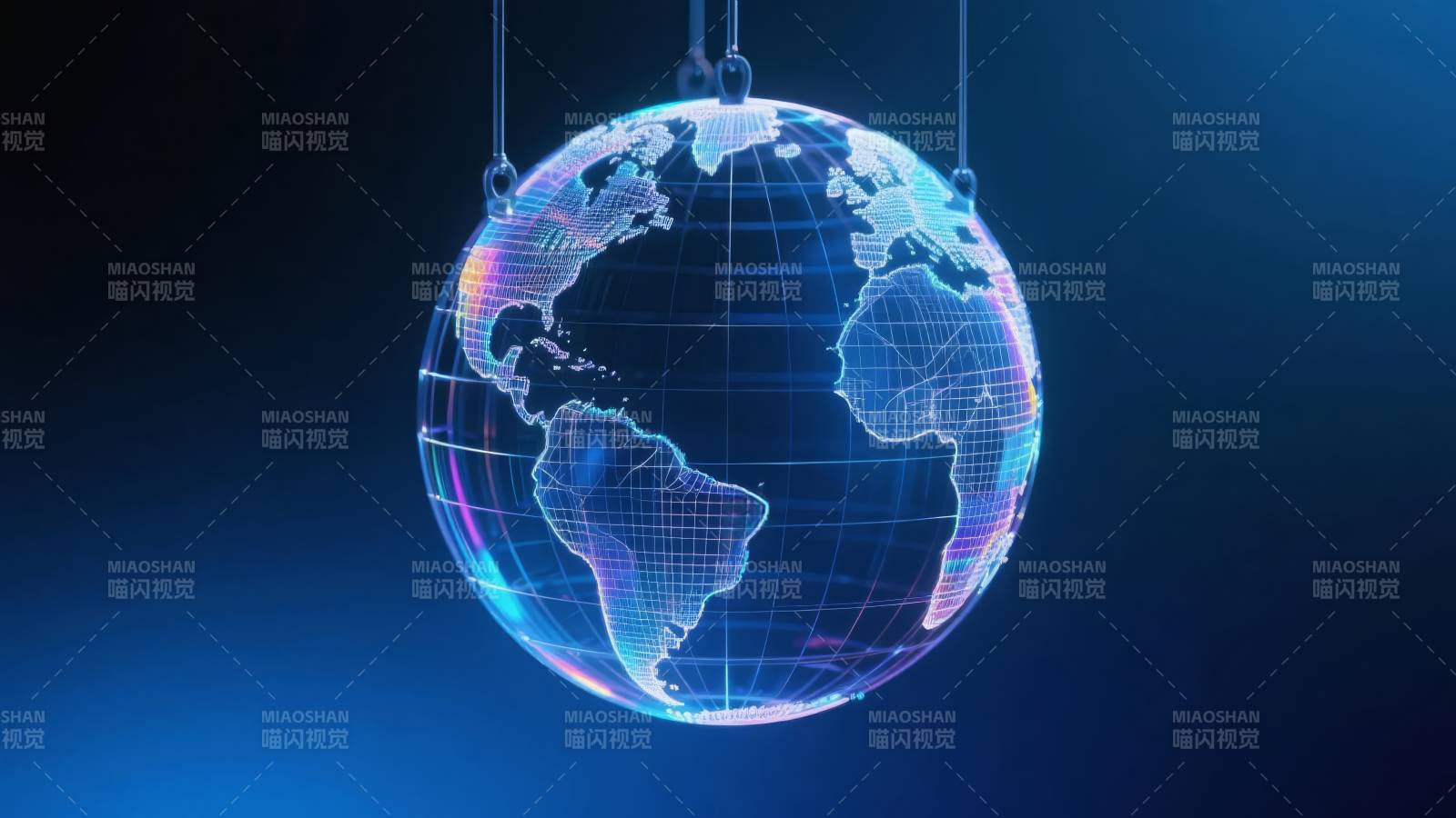 悬浮地球光影图图片