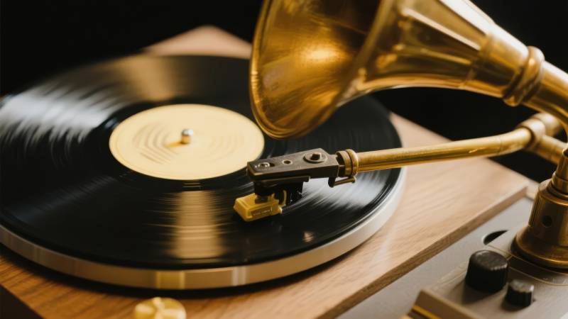 黑胶唱片播放器图片