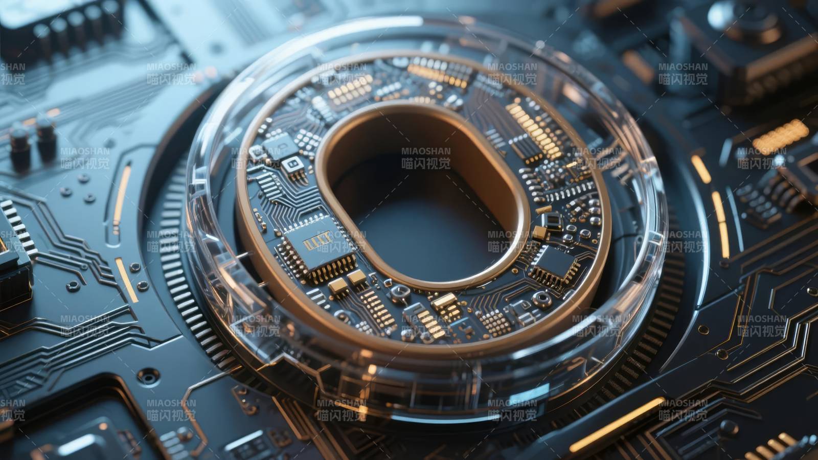 科技芯片特写图片