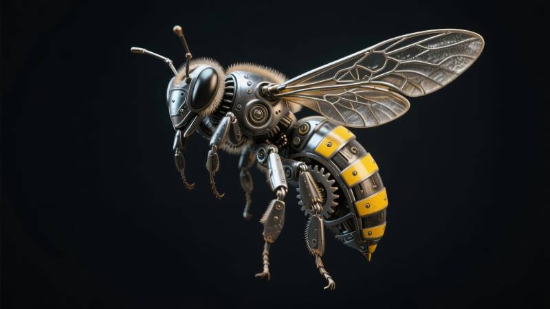 机械蜂飞行图片