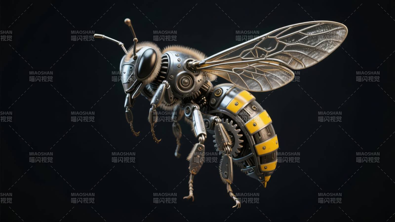 机械蜂飞行图片