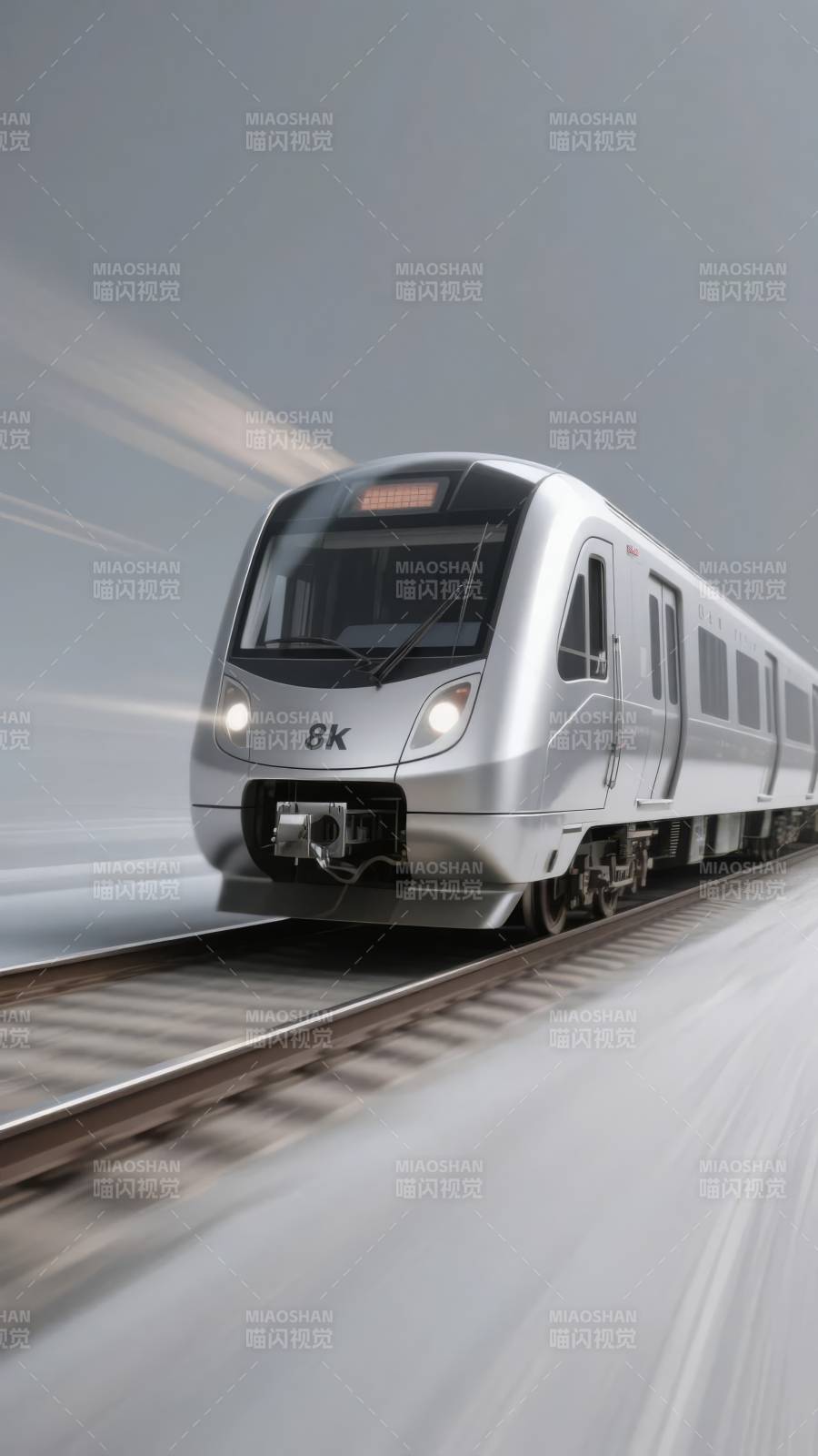K高速列车疾驰图片